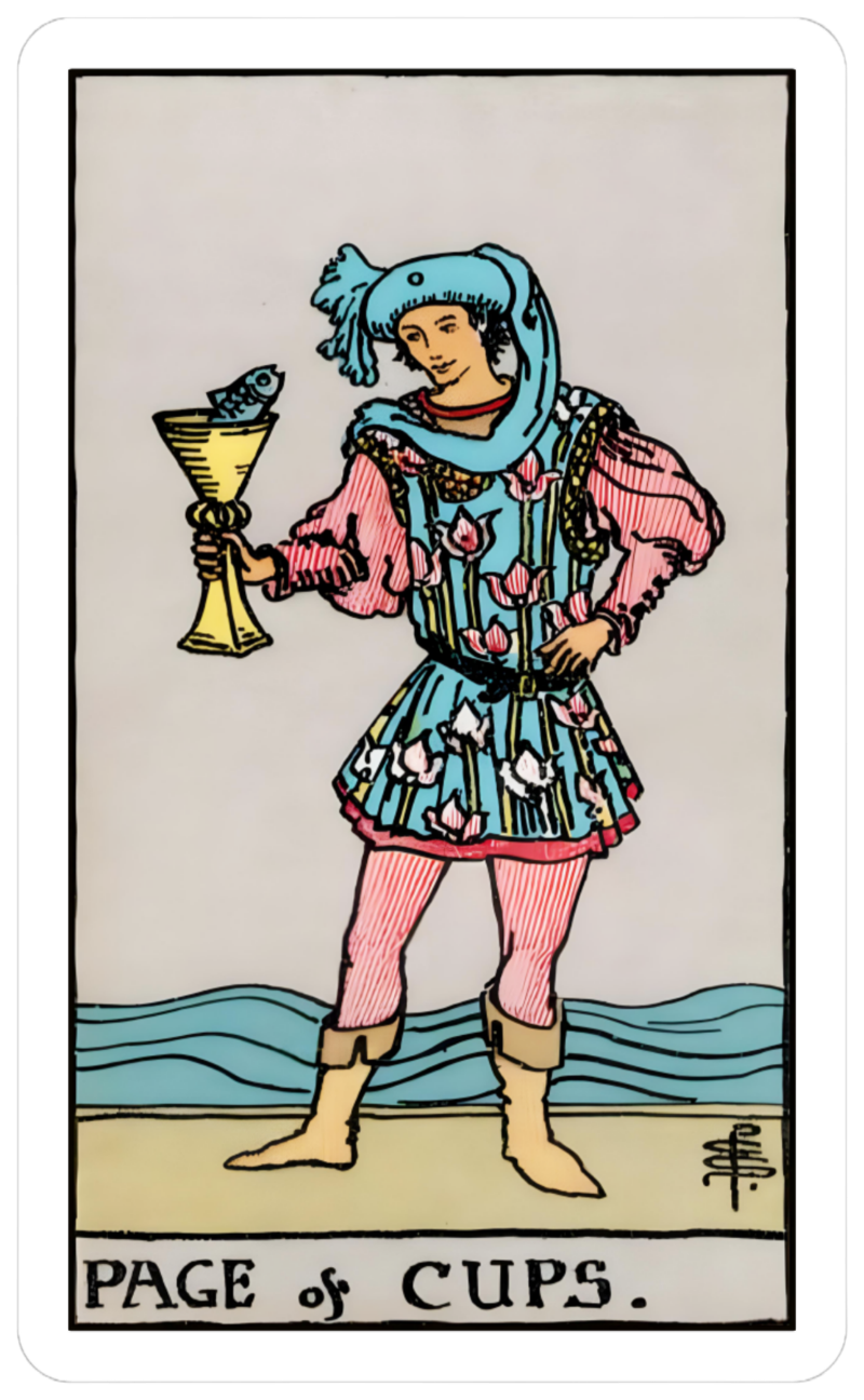 Page of cups